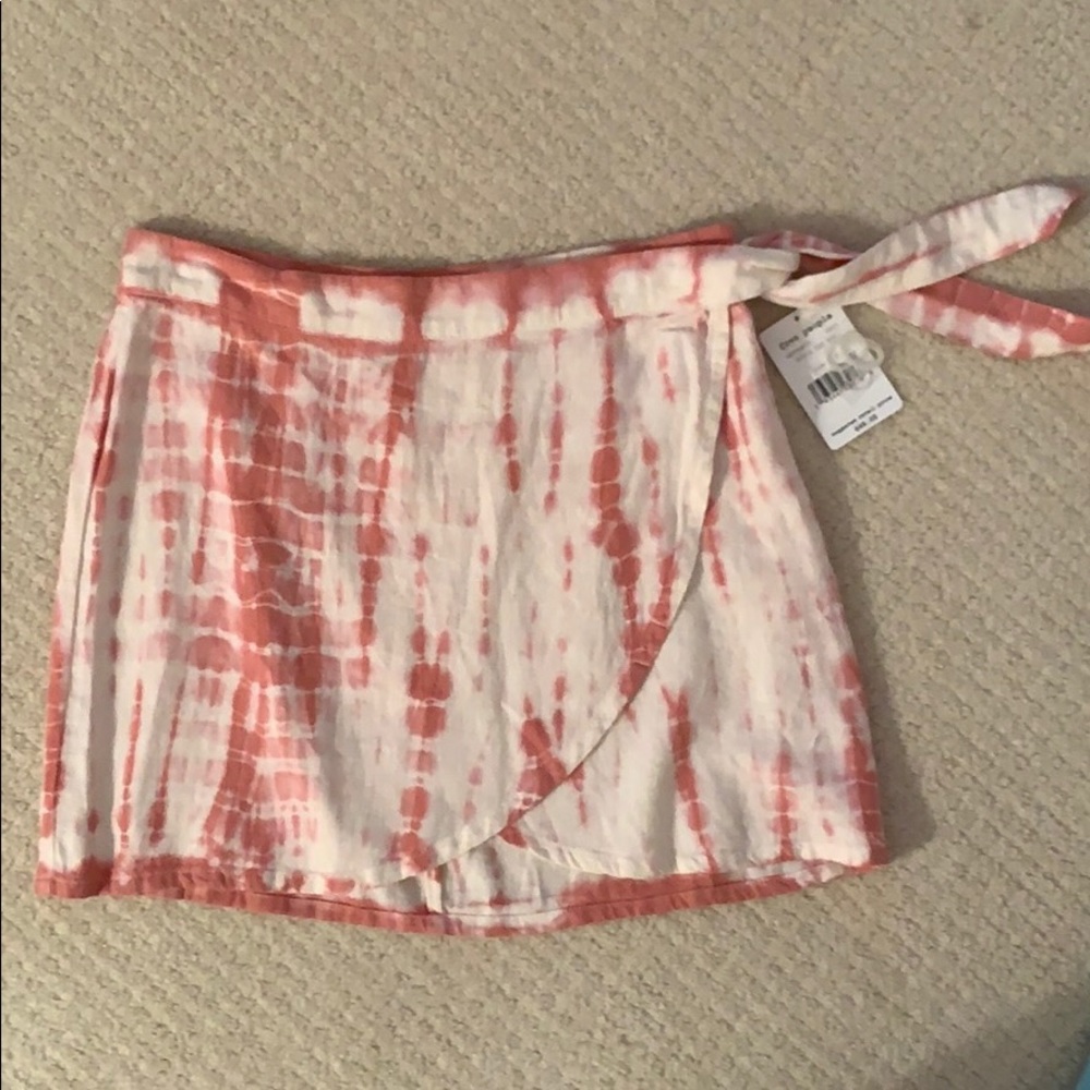 FREE PEOPLE TIE DYE WRAP SKIRT
